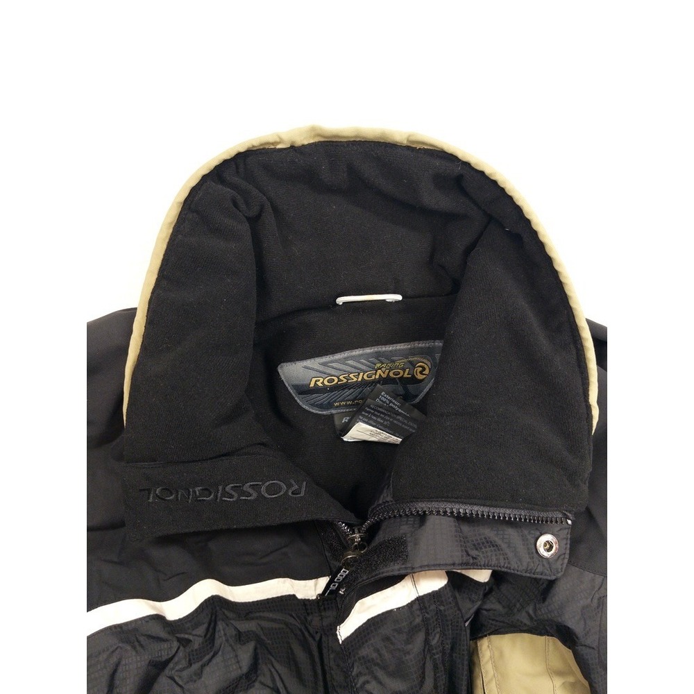 Rossignol Racing Ski Jacket Mens L‎ Black Tan Reflective Insulated Winter Coat - Picture 4 of 16